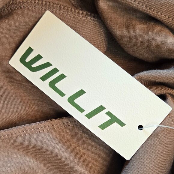 WILLIT Women's Yoga Dress Pants Straight Leg Work Slacks Stretchy  Sz: L Taupe - Picture 12 of 12